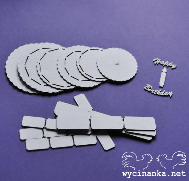 Чипборд 3D "Торт", Wycinanka