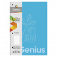 Коледж-блок, спіраль, А4, 80 л., в клітинку, білий блок, 70 г/м2, пластик, Школярик