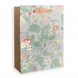 Пакет подарунковий "Пастельні квіти", 12х17х6 см, Україна