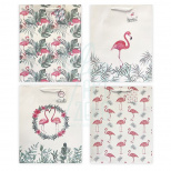Пакет подарунковий, серія "Фламінго", 32х26х12,5 см, Україна