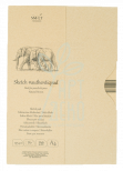 Склейка для ескізів AUTHENTIC, коричневий, А4 (21х29,7 см), 135 г/м2, 80 л., SMILTAINIS