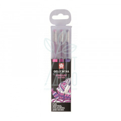 Набір ручок гелевих STARDUST SWEET, 3 шт, Sakura