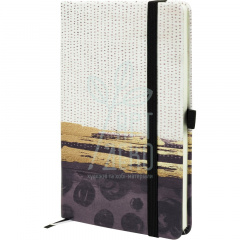 Книга записна Partner Black dots, 12,5x19,5 см, 96 л., клітинка, Axent
