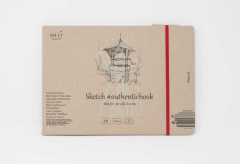 Альбом для ескізів AUTHENTIC, натур. папір, 24,5х17,6 см, 100 г/м2, 32 л., SMILTAINIS Альбом для ескізів AUTHENTIC, натур. папір, 24,5х17,6 см, 100 г/м2, 32 л., SMILTAINIS