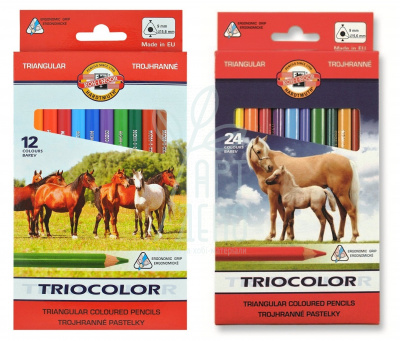 Набір олівців кольорових Triocolor Jumbo "Horses", KOH-I-NOOR