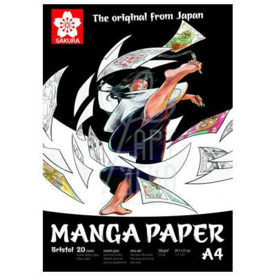 Альбом для рисунку Manga, А4 (21х29,7 см), 250 г/м2, 20 л., Sakura