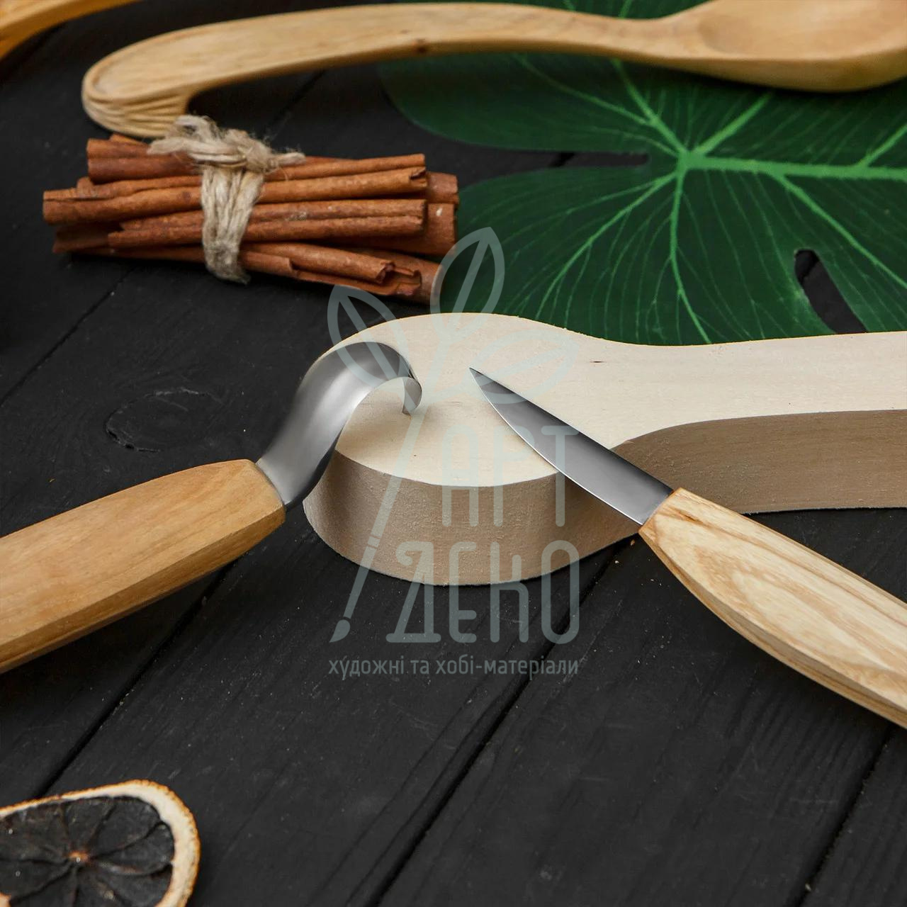 Набір стамесок для вирізання ложок, 2 шт., Україна