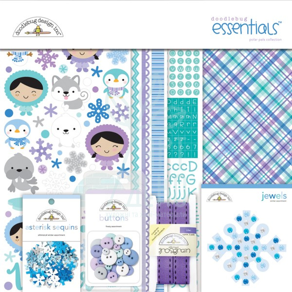Набір для творчості Polar pals essentials kit, Doodlebug