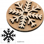 Штамп для вибійки №2, серія "Зима", 8,5х8,5 см, Rosa Talent