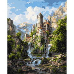 Набір для розпису за номерами "Таємниці скель", 40х50 см, Ідейка