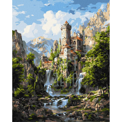 Набір для розпису за номерами "Таємниці скель", 40х50 см, Ідейка