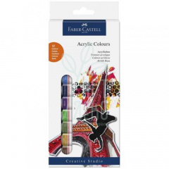 Набір акрилових фарб Creative Studio, 12 шт, Faber-Castell