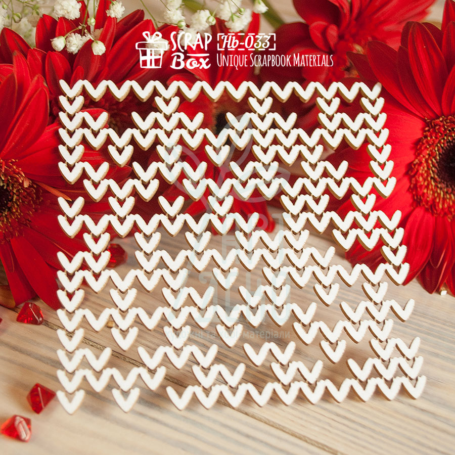 Чипборд "В'язаний", Скрапбокс