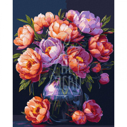 Набір для розпису за номерами "Розкіш квітів", 40х50 см, Ідейка