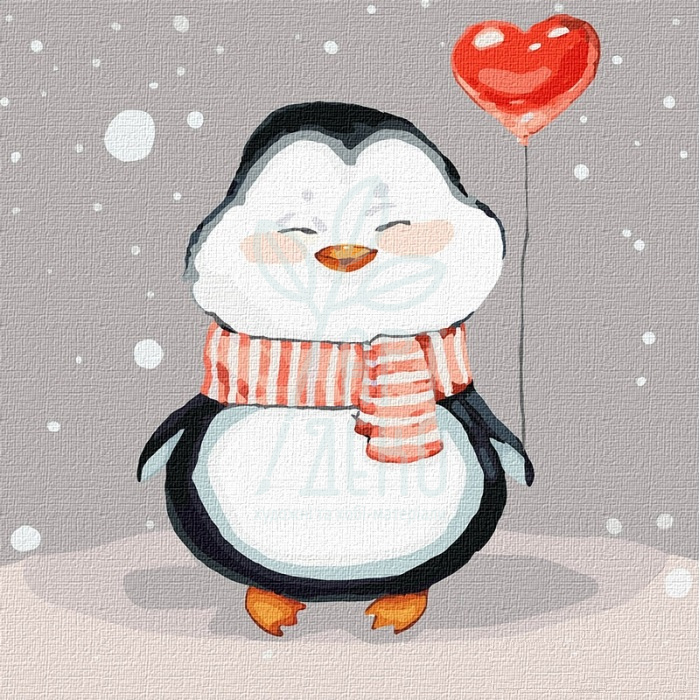 Набір для розпису за номерами "Чарівна зима", 25x25 см, Ідейка