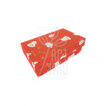 Коробка подарункова, гофрокартон "Купідони", 29,5х18,1х9,1 см, червона, Україна