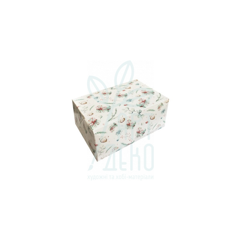 Коробка подарункова "Евкаліпт", 18x12x8 см, Україна