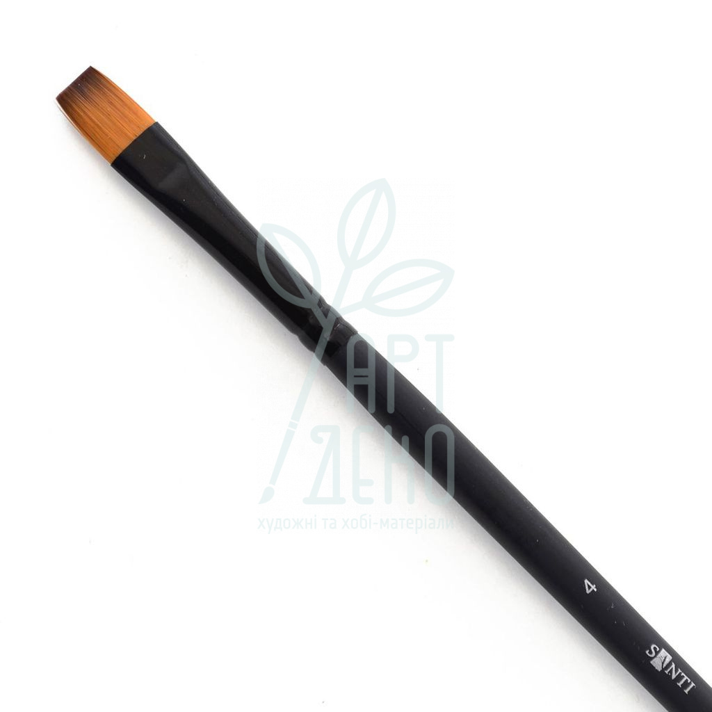 Пензель Синтетика плоска Highly Pro, д. р., Santi 