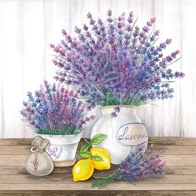 Серветка для декупажу "Lavender", 33x33 см, 18,5 г/м2, Ambiente