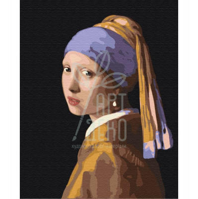 Набір для розпису за номерами "Дівчина з сережкою з перлини", 40х50 см, Україна