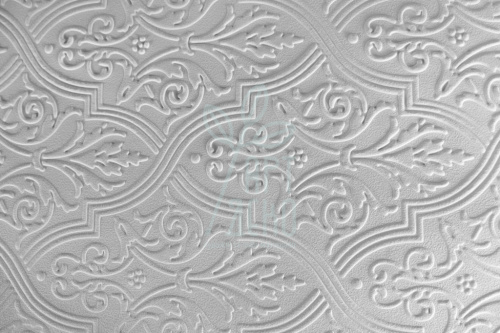 Папір текстурований, тиснений "Орнамент 4", білий, 13х18 см, Україна