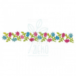 Ножі для вирізання Decorative Strip Die-Flowering Foliag, Sizzix