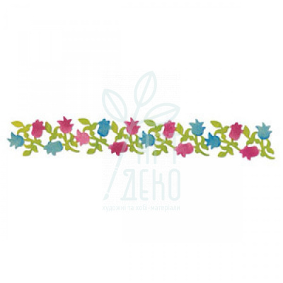 Ножі для вирізання Decorative Strip Die-Flowering Foliag, Sizzix