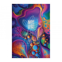 Зошит для записів, А4 (21х29,7 см), матова ламінація, кремовий блок, лінійка, 80 л, Школярик