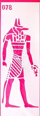 Трафарет універсальний №078, серія "Єгипет, Бог Ра", 11х33 см, ROSA Talent