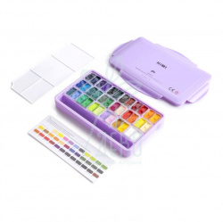 Набір гуашевих фарб Twin Cup, пластиковий пенал, фіолетовий, 36х12 ...