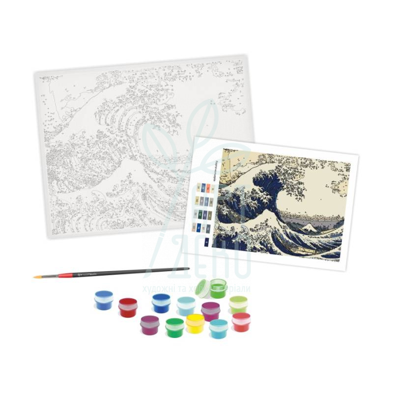 Набір для розпису за номерами "Під хвилею Канагавського моря", ROSA START