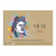 Альбом для ескізів MUSE Sketch, спіраль, А4 (21х29,7 см), 100 г/м2, 50 л., Школярик