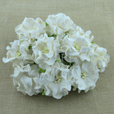 Квіти паперові Гарденія, біла, 5 шт., Тайланд