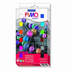 Набір полімерної глини Soft "Асорті", 25 г, 12 шт, Fimo
