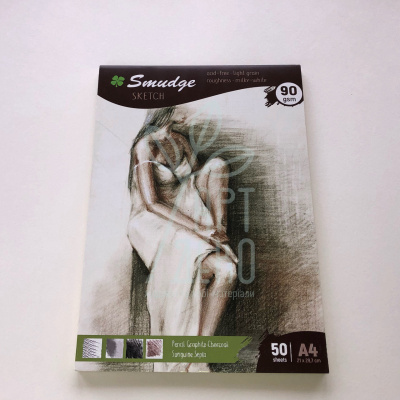 Склейка для ескізів Smudge А4 (21х29,7 см), 90 г/м2, 50 л.