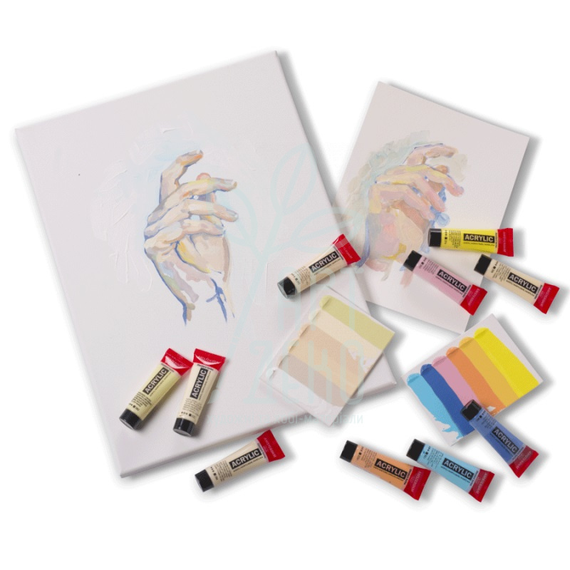 Набір акрилових фарб AMSTERDAM PASTELS, 12х20 мл, Royal Talens