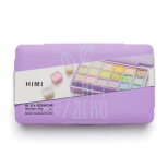 Набір гуашевих фарб Jelly Cup Пастельні, пластиковий пенал, фіолетовий, 18х30 мл, HIMI