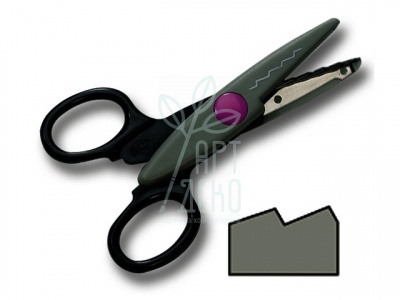 Ножицi фігурні Contour Scissors, Zigzag-cut, Folia