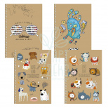 Зошит для записів Student, спiраль, А5, лазерна висічка, без лініювання, 70 г/м2, 96 л., Школярик