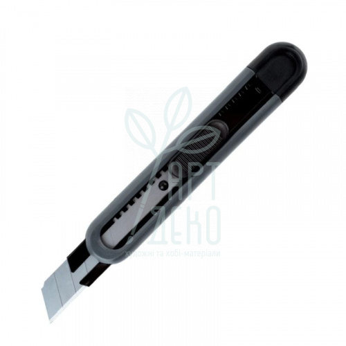 Ніж канцелярський з автофіксатором, 18 мм, чорний, Axent