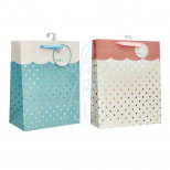 Пакет подарунковий "Пастельні горохи", 32х26х10 см, Україна