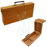 Пенал-етюдник для акварельних фарб, дерев'яний, 33х16,5х5 см, D.K.ART & CRAFT
