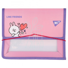Папка для зошитів пластикова на резинці Line Friends. Cony, В5 (17,6х25,0 см), Yes Папка для зошитів пластикова на резинці Line Friends. Cony, В5 (17,6х25,0 см), Yes