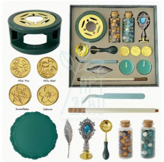 Набір для штампування сургучем, 13 предметів