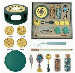 Набір для штампування сургучем, 13 предметів