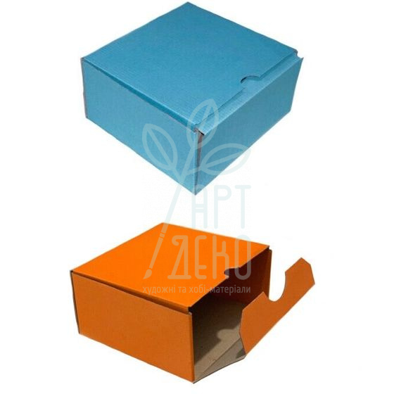 Коробка подарункова, гофрокартон, 16х16х8 см, Україна