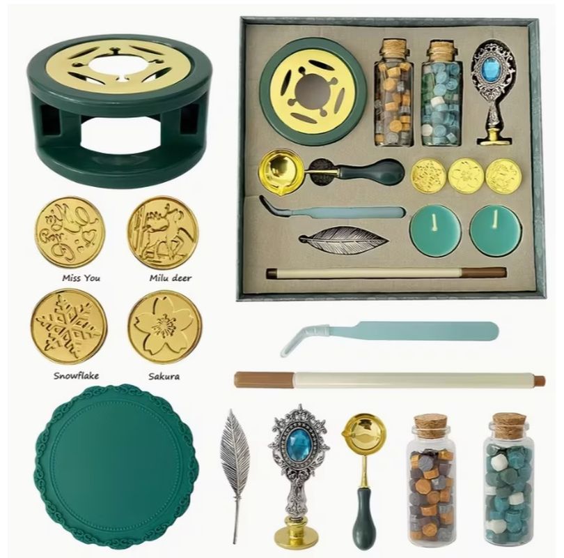 Набір для штампування сургучем, 13 предметів