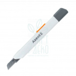 Ніж канцелярський з автофіксатором, закрите лезо, 9 мм, білий, Axent