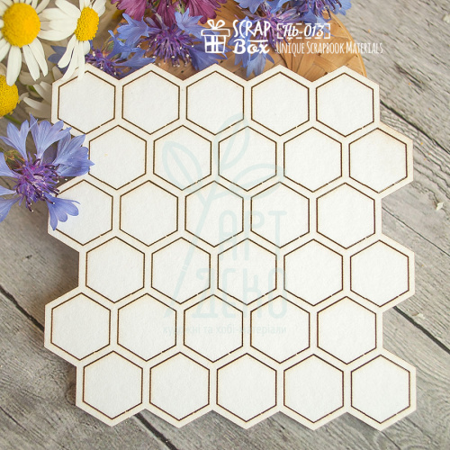 Чипборд "Стільники", Скрапбокс