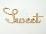 Слово "Sweet", фанера, 36х14 см, Україна